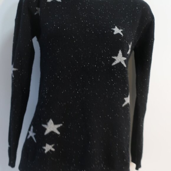 Womens Project Black, Silver Stars Sweater S - Picture 5 of 8
